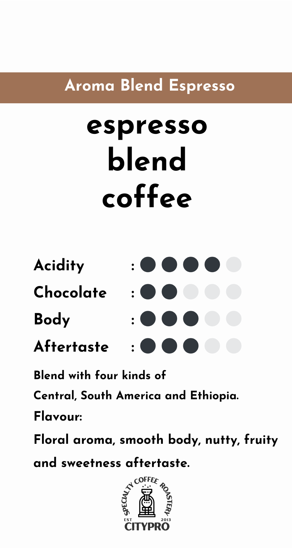 Aroma Blend 香味特濃拼配Espresso 咖啡豆